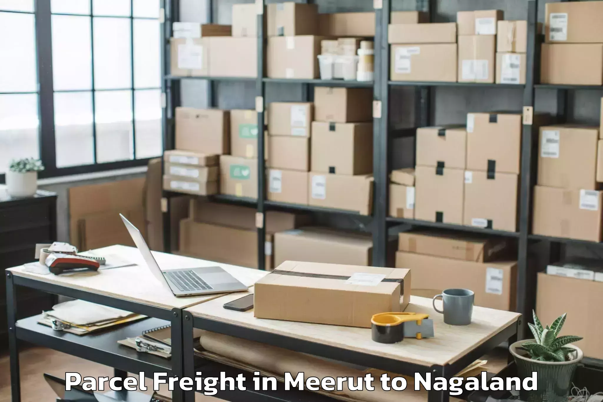 Leading Meerut to Ongpangkong Parcel Freight Provider